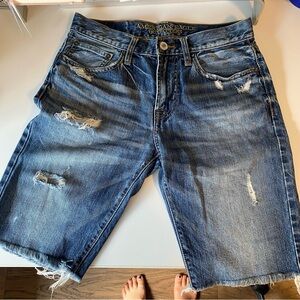 American Eagle slim fit distressed short